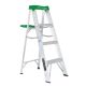 Louisville Ladder 4 ft. Aluminum Step Ladder with 225 lb. Load Capacity Type II Duty Rating AS4004