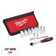 Milwaukee 3/8 in. Drive SAE Ratchet & Socket Set (12-Piece)
