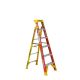 Werner LEANSAFE 6 ft. Fiberglass Leaning Step Ladder with 300 lb. Load Capacity Type IA Duty Rating L6206