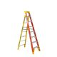 Werner LEANSAFE 8 ft. Fiberglass Leaning Step Ladder with 300 lb. Load Capacity Type IA Duty Rating L6208