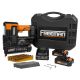 Freeman 18V Cordless 2-in-1 18-Gauge 2 in. Nailer / Stapler Kit with Batteries, Charger, Case, and Fasteners (1000 Count)