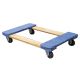 Vestil 18 in. x 30 in. 900 lb. Carpet End Hardwood Dolly HDOC-1830-9