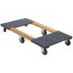 Vestil 24 in. x 48 in. 1,200 lb. Carpet End Hardwood Dolly HDOC-2448-12
