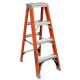 Louisville Ladder 4 ft. Fiberglass Step Ladder with 375 lb. Load Capacity Type IAA Duty Rating FS1304HD