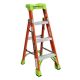 Louisville Ladder 4 ft. Fiberglass Cross Step Ladder, 300 lbs. Load Capacity Type IA Duty Rating FXS1504