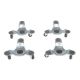 Vestil 12 in. W x 10-3/4 in. D 300 lbs. Capacity Leg Dolly LEG-D-12-4PK