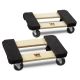WEN 1320 lbs. Capacity 12-by-18 in. Hardwood Furniture Dolly (2-Pack) 721218