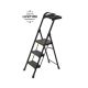 Gorilla Ladders 3-Step Pro-Grade Steel Step Stool Project Ladder, 300 lbs. Load Capacity Type IA Duty Rating (9ft. Reach Height) GLHD-3T