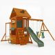 KidKraft Ridgeview Deluxe Clubhouse Wooden Swing Set