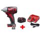 Milwaukee M18 18V Lithium-Ion Cordless 3/8 in. Impact Wrench W/ Friction Ring W/ M18 Starter Kit (1) 5.0Ah Battery & Charger