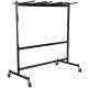 Carnegy Avenue Steel 4-Wheeled Hanging Folding Chair and Table Dolly in Black CGA-XU-161175-BL-HD
