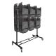 AdirOffice 600 lbs. Capacity 2-Tier Steel Folding Chair Cart 690-03