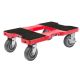 SNAP-LOC 1800 lbs. Capacity Super-Duty Professional E-Track Dolly in Red SL1800D6R