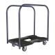 SNAP-LOC 1,200 lbs. Polypropylene Professional E-Track Panel Cart Dolly in Black SL1200PC4TB