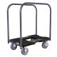 SNAP-LOC 1,800 lbs. Capacity Super-Duty Professional Metal Panel Cart Dolly in Black SL1800PC6B