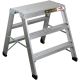 MetalTech BuildMan Grade 3-ft. Work Stand Sawhorse, Small Step Ladder for Home Improvement or Construction Scaffolding Work Bench E-PWS7100AL