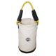 Graintex 10 in. Canvas Utility Tool Bucket with Plastic Bottom and Rope Handle in White