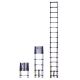 XTEND+CLIMB 15.5 ft. Aluminum Telescoping Extension Ladder (19.5 Reach Height), 250 lbs. Load Capacity ANSI Type I Duty Rating 785P+