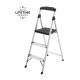 Gorilla Ladders 3-Step Aluminum Step Stool Ladder, 250 lbs. Type I Duty Rating (9ft. Reach Height) GLA-3-2