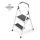 Gorilla Ladders 2-Step Steel Lightweight Step Stool Ladder 225 lbs. Load Capacity Type II Duty Rating (8ft. Reach Height) GLS-2-2