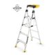 Gorilla Ladders 5.5 ft. Aluminum Dual Platform Heavy-Duty Ladder with Project Bucket(10 ft. Reach), 300 lb. Capacity Type IA Duty Rating GLX-5B