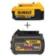 DEWALT 20V MAX XR Premium Lithium-Ion 4.0Ah Battery with FLEXVOLT 20V/60V MAX Lithium-Ion Battery DCB204WDCB606