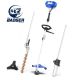 WILD BADGER POWER 26 cc 2-Stroke Gas String Trimmer Full Crank 4-in-1 Multi-Function with Pole Saw Attachment WBPMT26P