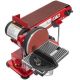 XtremepowerUS 4 in. x 36 in. Belt with 6 in. Disc Sander Corded Benchtop Wood Sanding Station with Adjustable Tilt and Dust Port