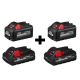 Milwaukee M18 18-Volt Lithium-Ion High Output 6.0 Ah and 3.0 Ah Battery (4-Pack)