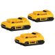 DEWALT 20V MAX Lithium-Ion 2.0Ah Compact Battery Pack (3-Pack)