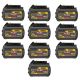 DEWALT FLEXVOLT 20V/60V MAX Lithium-Ion 6.0Ah Battery (10 Pack)