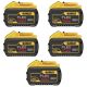 DEWALT FLEXVOLT 20V/60V MAX Lithium-Ion 9.0Ah Battery Pack (5-Pack)