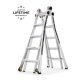 Gorilla Ladders 22 ft. Reach MPXW Aluminum Multi-Position Ladder with Wheels, 375 lb. Load Capacity Type IAA Duty Rating GLMPX-22W-2