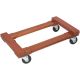 MONSTER TRUCKS 800 lb. Capacity Wood 4-Wheel Piano Rubber-Cap Dolly MT10002