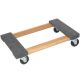 MONSTER TRUCKS 800 lb. Capacity Wood 4-Wheel Piano Carpeted Dolly MT10003