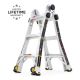 Gorilla Ladders 14 ft. Reach MPXW Aluminum Multi-Position Ladder with Wheels, 375 lbs. Load Capacity Type IAA Duty Rating GLMPX-14W-2
