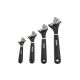 SUNEX TOOLS Adjustable Wrench Set, 6 in., 8 in., 10 and 12 in. (4-Pcs)