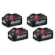 Milwaukee M18 18-Volt Lithium-Ion High Output 6.0Ah Battery Pack (4-Pack) 48-11-1862-x2