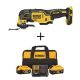 DEWALT ATOMIC 20V MAX Cordless Brushless Oscillating Multi Tool, (1) 20V 6.0Ah and (1) 20V 4.0Ah Batteries, and Charger