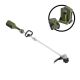 Green Machine 62V Cordless Battery 16” String Trimmer Cut Swath Brushless Motor with quick reload spool and 2.5 Ah Battery and Charger