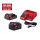 Milwaukee M18 18-Volt Lithium-Ion Starter Kit with One 5.0 Ah and One 2.0 Ah Battery and Charger