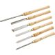 Shop Fox 6-Pieces Deluxe HSS Lathe Chisel Set
