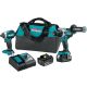 Makita 18V LXT Lithium-Ion Brushless Cordless 2-Piece Combo Kit (Hammer Drill/ Impact Driver) 5.0Ah