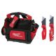 Milwaukee 15 in. PACKOUT Tote with Fastback Folding Utility Knife Set (2-Pack)