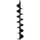Ashman Online 3.5 in. x 24 in. L Heavy-Duty Metal Auger with Helical Screw Blade for Drill the Soil for Seedling (1-Pack) Auger24Inch1Pack