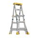 Werner Multi Max Pro 16 ft. Reach Aluminum Adjustable Multi Position Ladder with 375 lb. Load Capacity Type IAA Duty Rating ALMP-16IAA