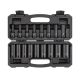 TEKTON 1/2 in. Drive Deep 6-Point Impact Socket Set, 17-Piece (5/16 in. -1-1/4 in.)