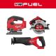 Milwaukee M18 FUEL GEN-2 18V Lithium-Ion Brushless Cordless Reciprocating Saw w/7-1/4 in Circular Saw & Jig Saw (3-Tool)