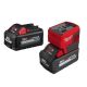 Milwaukee M18 18-Volt Lithium-Ion 175-Watt Powered Compact Inverter for M18 Batteries with (2) M18 HIGH OUTPUT 6.0 Ah Batteries