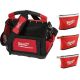 Milwaukee 15 in. PACKOUT Tote with Zipper Tool Bags in Multi-Color (3-Pack)